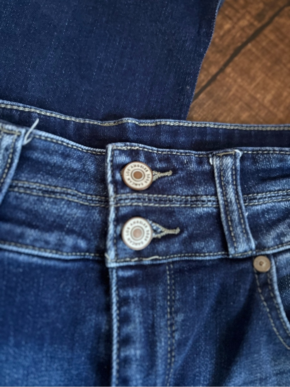 KanCan Y2K Vintage Sz 9/28 High-Rise Flared Women’s Jeans - Dark Blue Wash - Picture 6 of 12